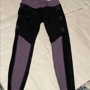 Ivanka Trump Black and Purple Leggings